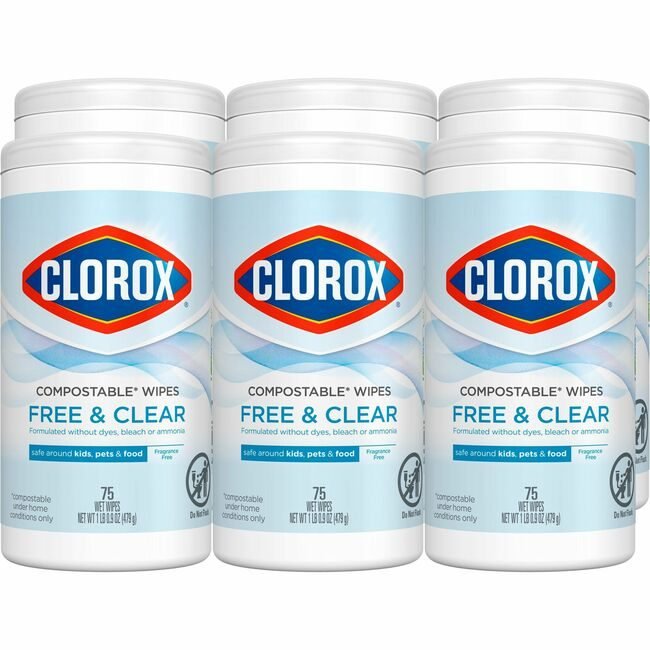 CloroxPro / Clorox The Clorox Company CloroxPro / Wipe Cmpstbl Ap Fre&Clr 75 CLO32486CT