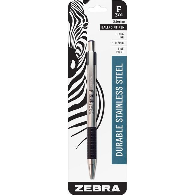Zebra Pen Corporation Ballpt Rt .7MM F301 Black ZEB27111