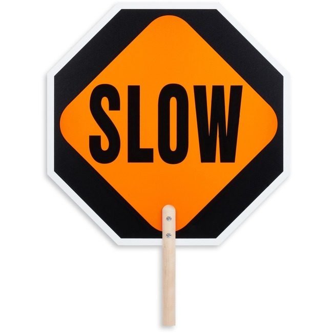 Tatco Sign Handheld Stop/Slow TCO17530