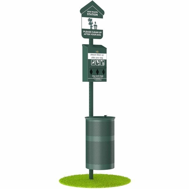 GRITT Commercial Furloo Pet Waste Station Kit Roll GRIFLO1RSGB