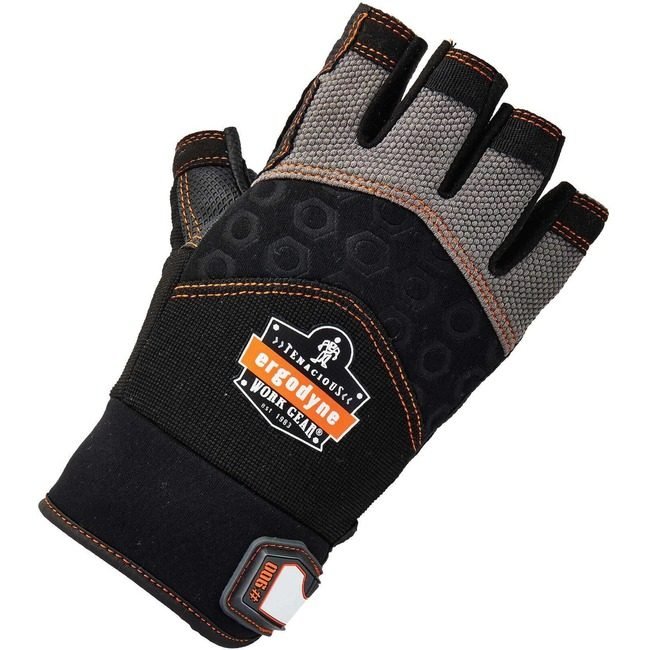 Ergodyne Half-Finger Gloves XL Black EGO17695