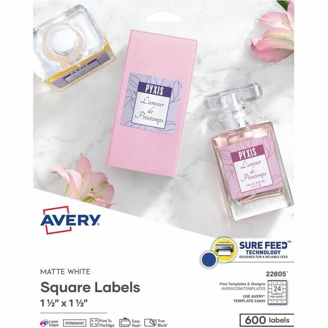 Avery Products Corporation Label Square Trublk We 600 AVE22805