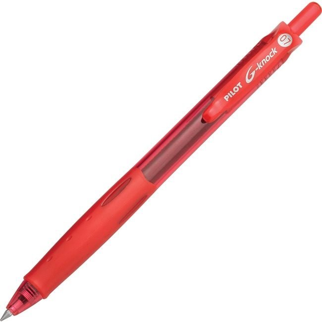 Pilot Corporation of America Pen Gel G-Knock Begrn Fn Red PIL31508