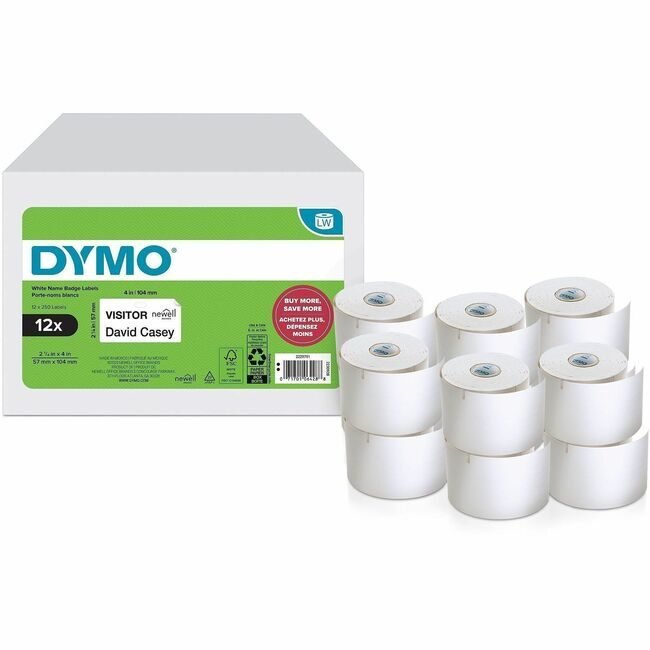 Newell Brands DYMO Label Lw 2-1/4X4 250 Count 12 Pack DYM2229751