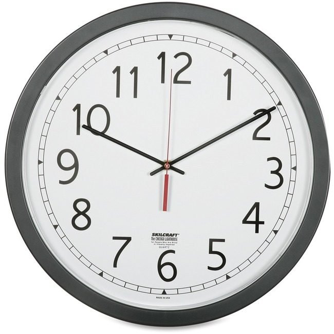 Varies / verify SKU SKU-LEVEL VERIFICATION REQUIRED Clock Wall Quartz 16.5" Black NSN6238824