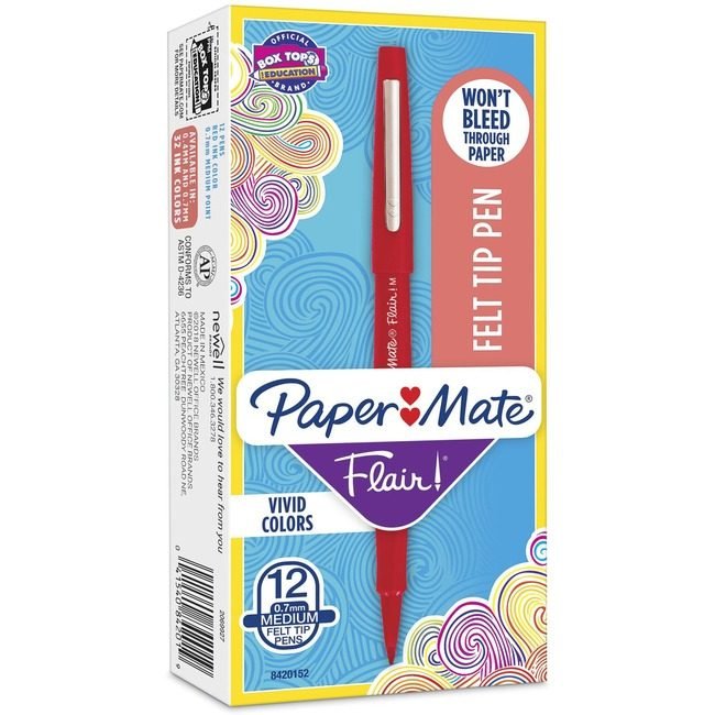 Newell Brands Paper Mate Pen Marker Flair Medium Red PAP8420152