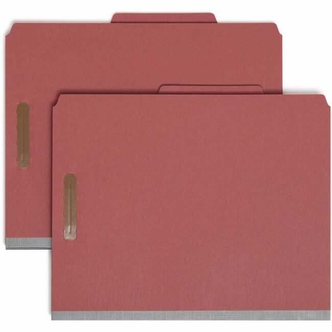 Smead Manufacturing Co. Folder Classf Letter 1DIV Red SMD13724