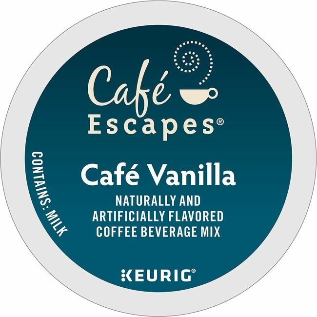 Keurig Dr Pepper / Green Mountain Coffee Roasters Kcup Cafescp Vanilla 24BX GMT6812CT