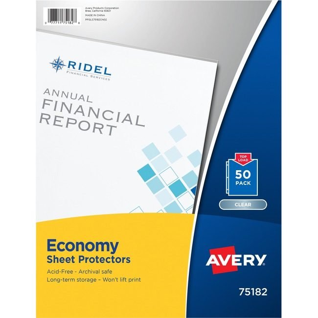 Avery Products Corporation Sheet Protector Eco AVE75182