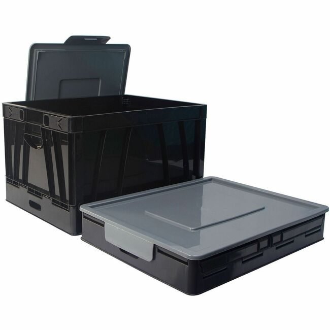 Business Source File Collapsible Crate Black BSN40010