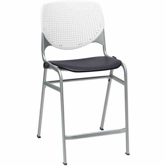 KFI Seating Stool Counter White Black KFICT230BKB8S10