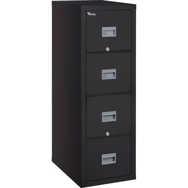 FireKing International File Fire 4DR Black 31" Legal FIR4P2131CBL