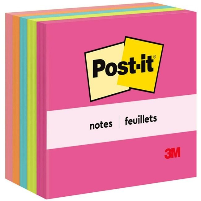 3M Company Notes Post-It 3X3 5 Pack Assorted MMM654-5PK