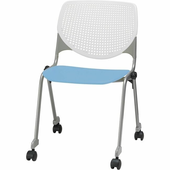 KFI Seating Chair Casters Stk White Skybl KFICS230BKB8S35