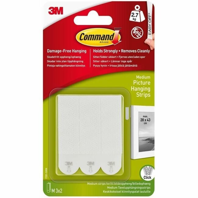 3M Company Strip Pictre Hangng 50 White MMM17201PK