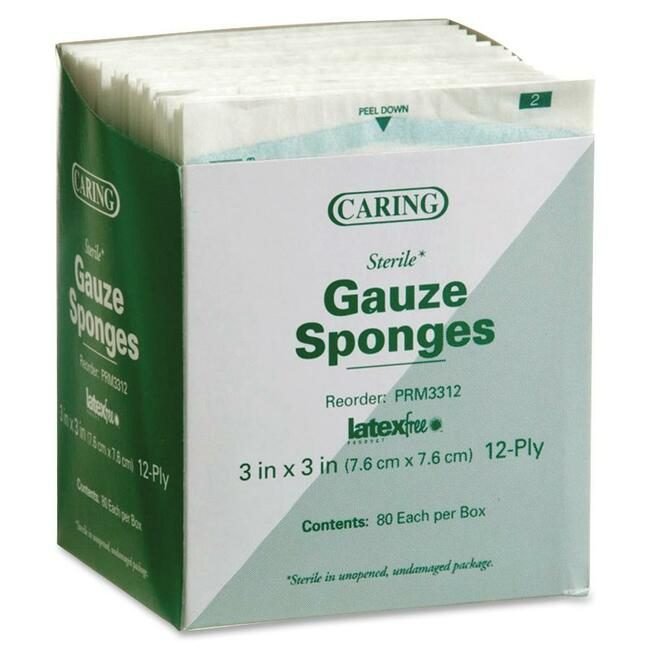 Medline Industries Gauze Woven Cotton 3"X3" MIIPRM3312