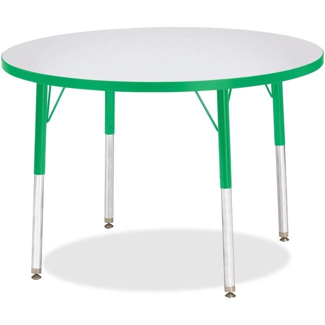 Jonti-Craft, Inc. Table Activity 36"RND Gy/Gn JNT6488JCA119