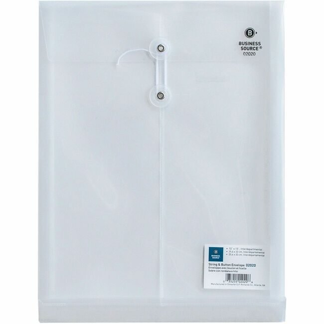 Business Source Envelope Poly Trnsmittal Clear BSN02020