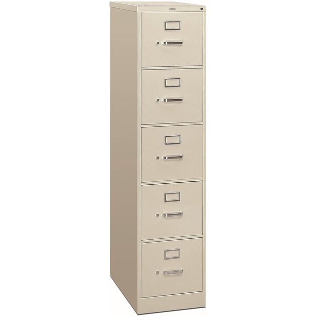The HON Company File Letter 5DRW W/Lock Gray HON315P-Q