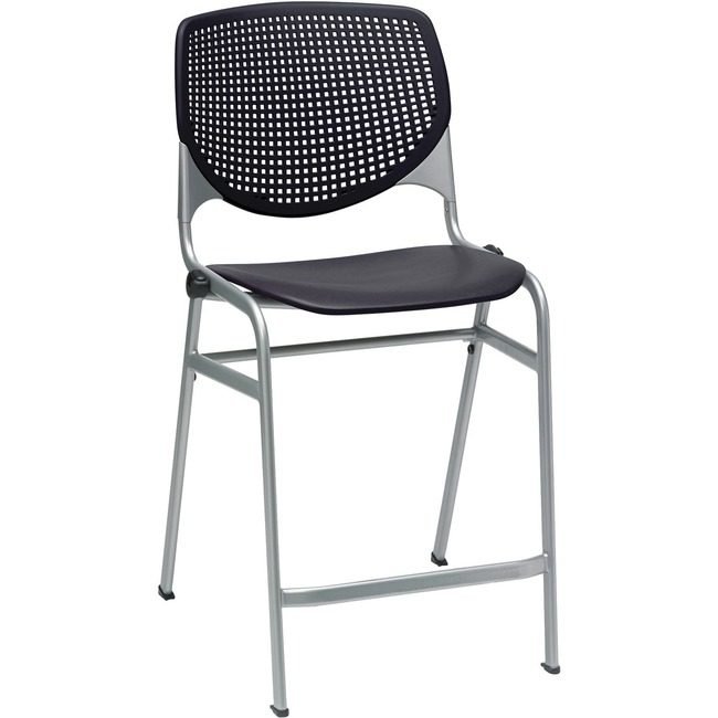 KFI Seating Stool Cntrhght Poly Black KFICT2300-P10
