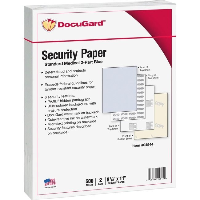 Paris Corporation PrintWorks Professional Paper Security 2PTCBLS Be PRB04544