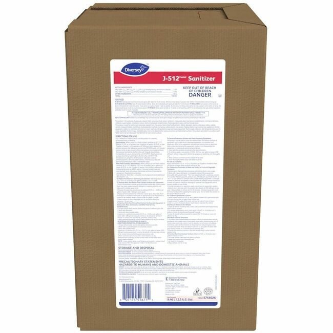 Diversey Sanitizer Bib 2.5GAL DVO5756026