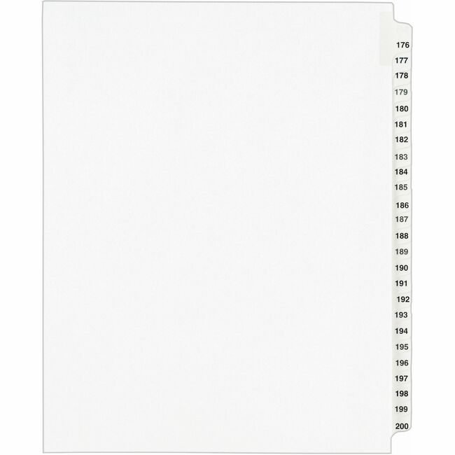 Avery Products Corporation Dividers Legl Sdtab 176-200 AVE01337