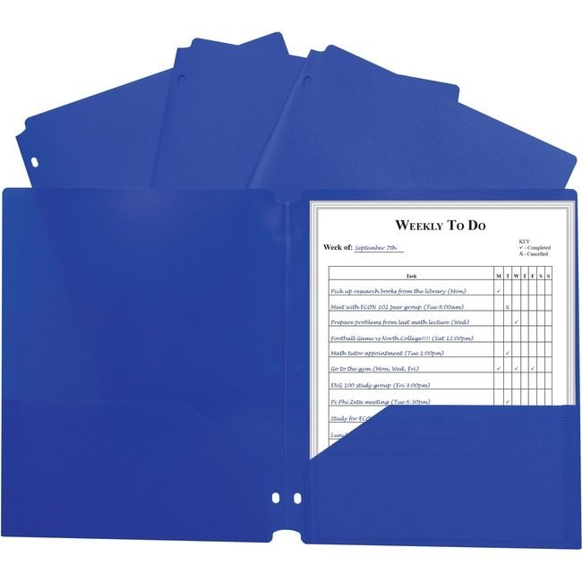 C-Line Products Portfolio Poly Hvywt 3HL Be CLI33935