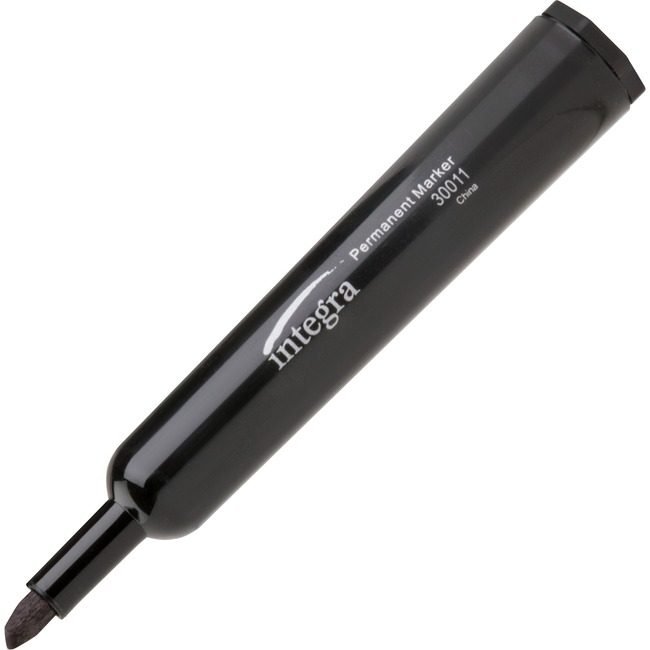 Integra Marker Permanent Chisel Black ITA30011