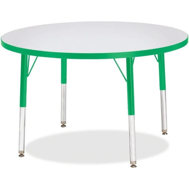 Jonti-Craft, Inc. Table Activity 36"RND Gy/Gn JNT6488JCE119