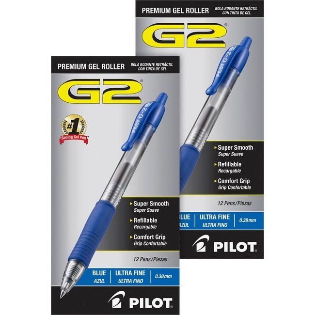 Pilot Corporation of America Pen Gel G2 Ultra Fine Be PIL31278BD
