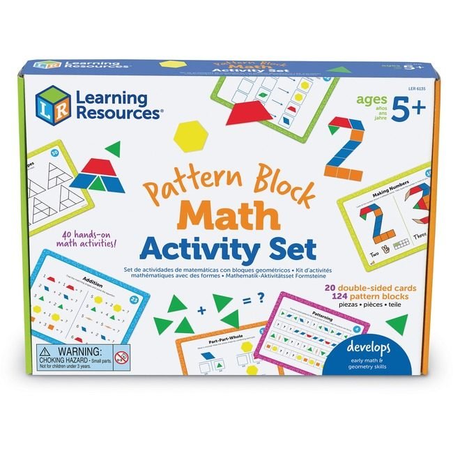 Learning Resources Set Activty Math Ptrn Blcks LRNLER6135