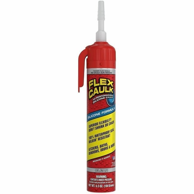 Swift Response, LLC Flex Seal Silicone Caulk 6.5OZ Clear FLXUS600CLR200