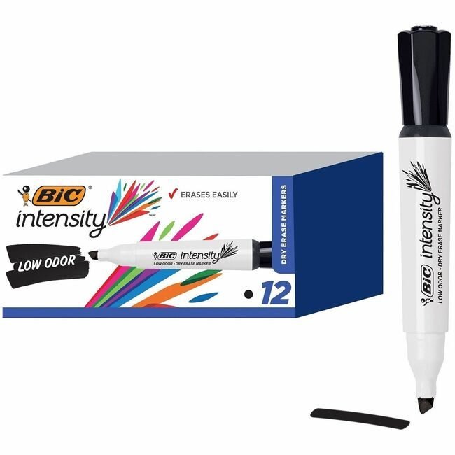 BIC Corporation Marker Greaterase Grip Black BICGDEM11-BK