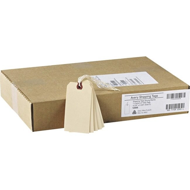 Avery Products Corporation Tags Shipping #5 Strung Mla AVE12505