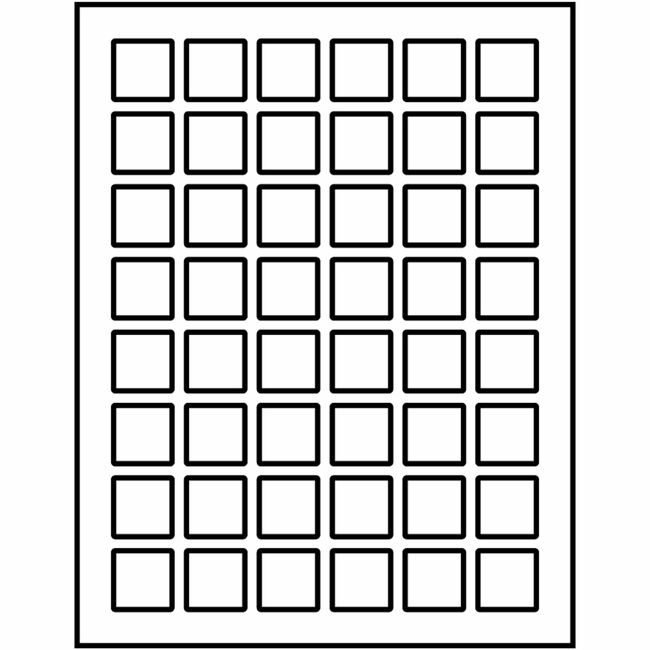 Avery Products Corporation Labels Square 1X1IN 1200 Count AVE05658