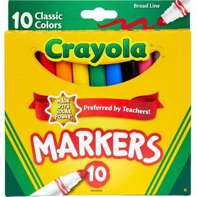 Crayola LLC Marker Reg 10 Count Bl Assorted CYO587722