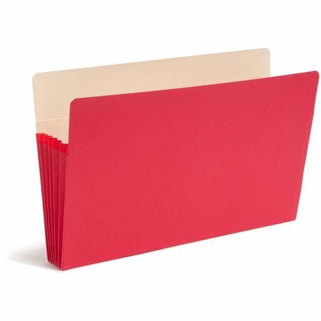 Smead Manufacturing Co. Pocket File Legal 5.25"EXP Red SMD74241