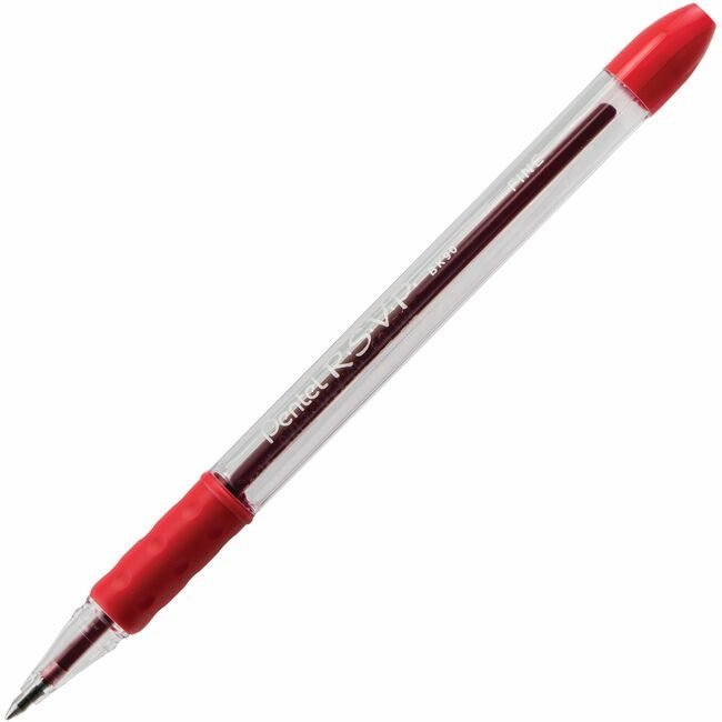 Pentel of America Pen Rsvp Ballpoint Fine Red PENBK90-B