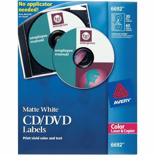 Avery Products Corporation Label Laser Color Cd/Dvd AVE6692