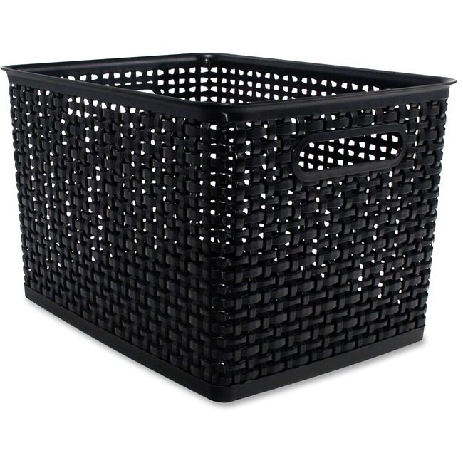 Advantus Corporation Bin Plastic Wve Lge 2/PK Black AVT40328