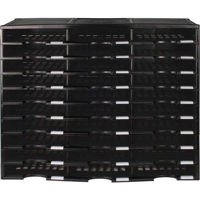 Storex Organizer Lit 30 CMP Black STX61419U01C