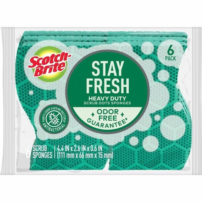 3M Company Sponge Scrub Dots Hvy Dty 6 MMM303064