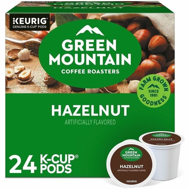 Keurig Dr Pepper / Green Mountain Coffee Roasters Kcup Hazelnut 24BX GMT6792