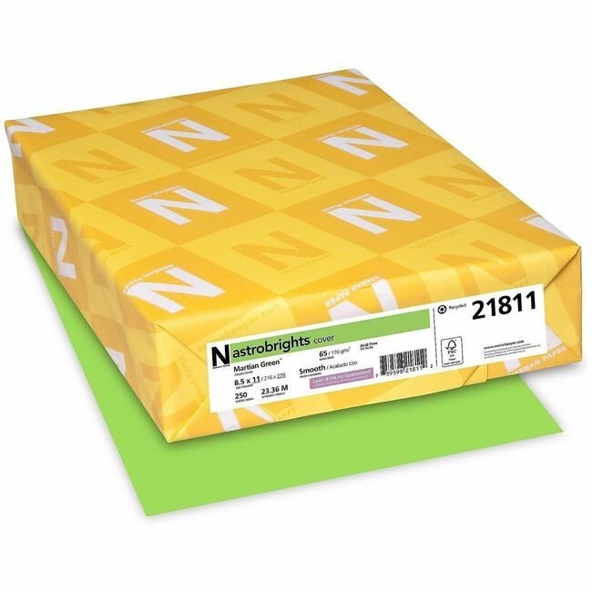 Neenah Paper, Inc. Astrobrights Astro Margr 65# Green WAU21811