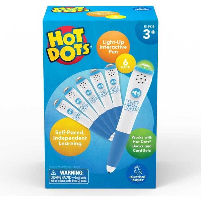Educational Insights Pen Interact Hotdots 6 Pack EII2438