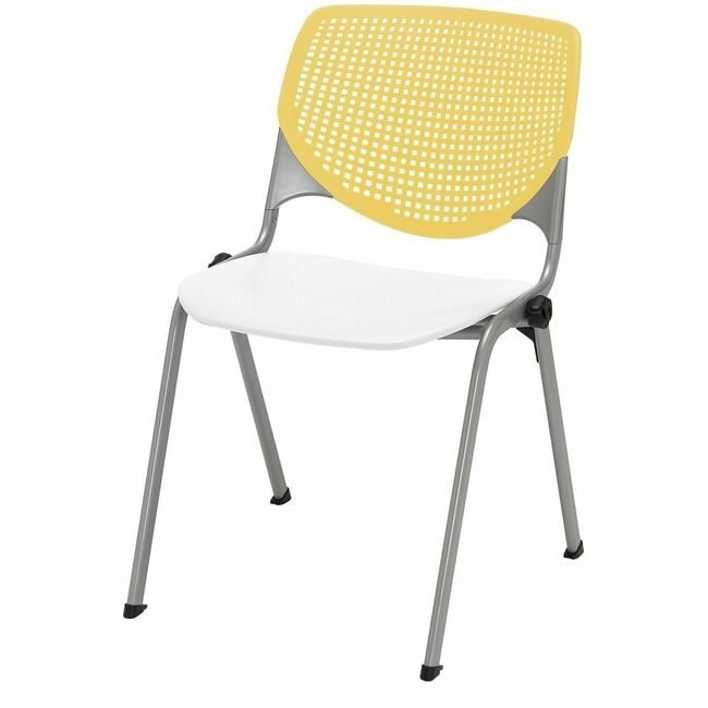 KFI Seating Chair Kool Stack Yellow White KFI2300BKB12S08