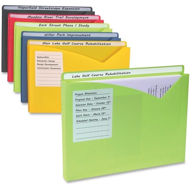 C-Line Products File Jacket Wrt-Ontab Letter CLI63060