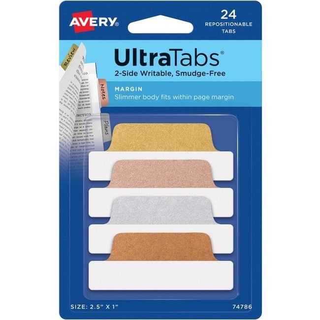 Avery Products Corporation Tabs Repo 2.5X1" Me 24 Pack AVE74786