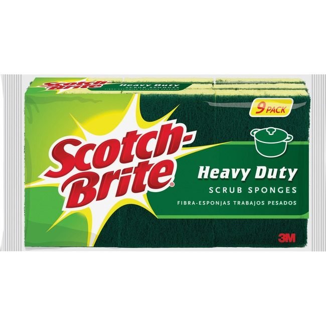 3M Company Sponge Scrub Heavy-Duty Gn&Yw 9 MMM4295CT